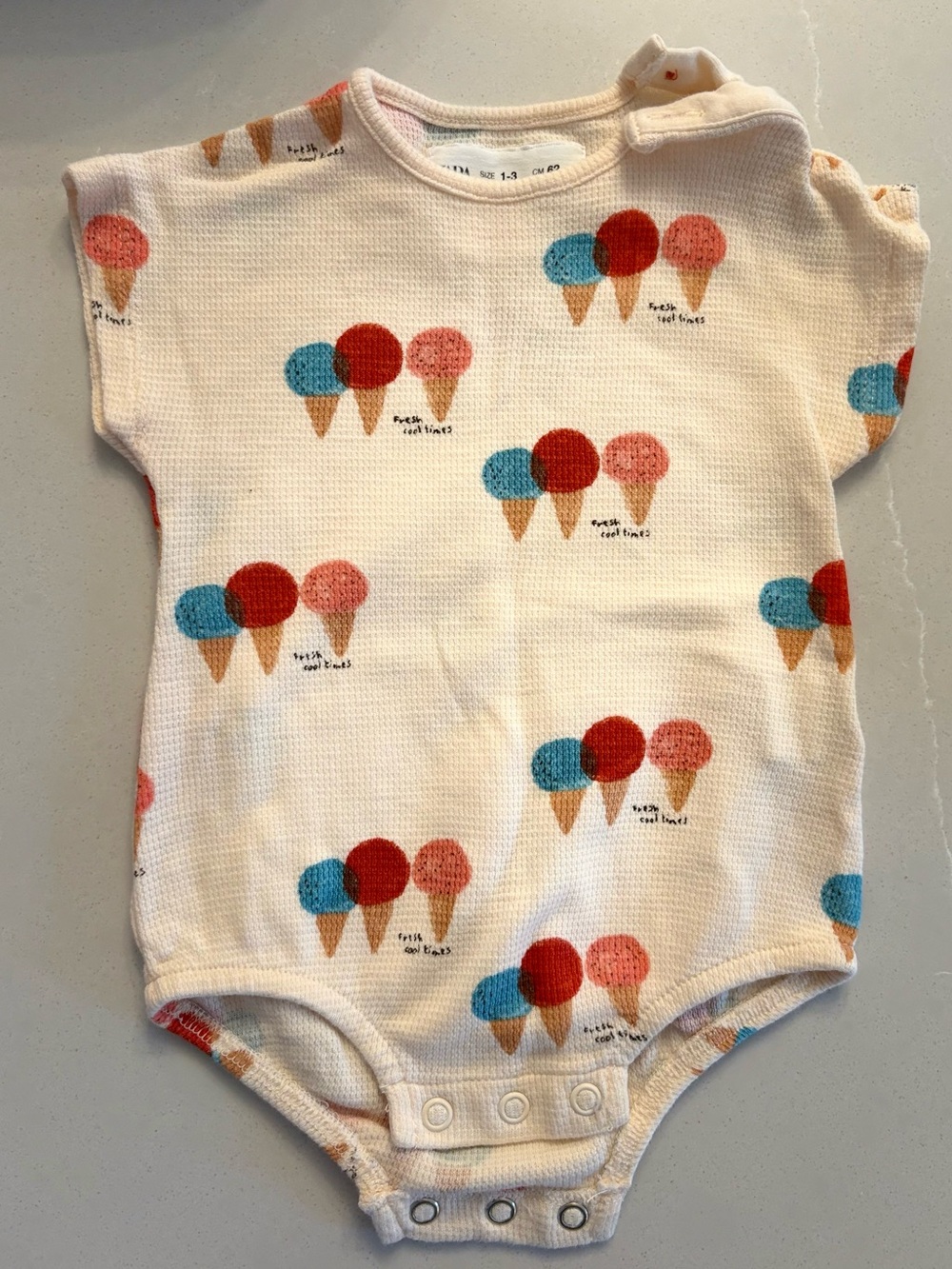 Zara Bodysuit with Ice Cream Print